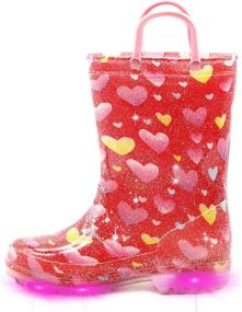 img 4 attached to 👢 Stylish and Waterproof EUXTERPA Toddler Kids Glitter Boots for Boys