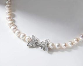 img 3 attached to Stunning Freshwater Pearl Strand Necklace: All Shapes, Sizes And Clasp For Women'S Jewelry Collection