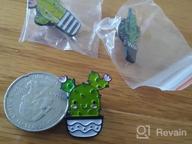 img 1 attached to 🌵 Set of 3 Cute Cactus Enamel Pins - 2 Adorable Cactus Girls and 1 Cactus Guy - 1 Inch Funny Backpack, Hat, Clothing, and Jean Pins - Charming Accessories for Cute Jewelry review by Marcela Taylor
