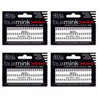 enhance your look with ardell's faux mink short black individual false eye lashes - pack of 4 logo