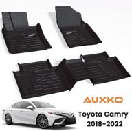 🚗 auxko tpe all-weather floor mats liners for 2018-2022 toyota camry non-hybrid - heavy duty full set for 1st & 2nd row логотип