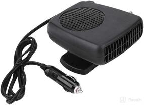 img 4 attached to 🚗 2-in-1 Car Windshield Defroster & Heater, 12V 150W, Heating Cool Fan for Vehicle Windscreen, Demister Defroster