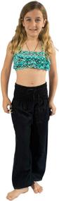 img 2 attached to PIYOGA Girls Pants Scrunched Bottom Girls' Clothing via Active