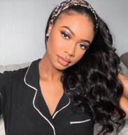 get ready for stunning waves with k'ryssma's body wave headband wig for black women-18 inch glueless synthetic wig логотип