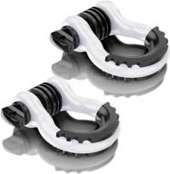 🔒 high-strength autobots bow shackles kit – 3/4" d ring shackle (2 pack) with 48,000ib break strength, 7/8" pin, 2 isolator, and 4 washers – perfect for offroad jeep vehicle and truck recovery in white logo