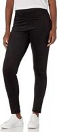 comfortable and chic: peds faux suede leggings for women with wide waistband logo