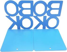 img 2 attached to Add Stylish Luxury To Your Bookshelves With Artkingdome'S Metal Bookends In Blue