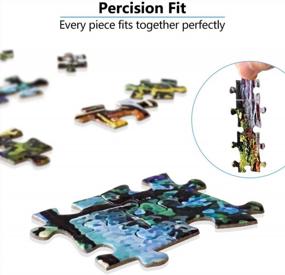 img 2 attached to Причудливая сцена загородного коттеджа 1000-Piece Jigsaw Puzzle для взрослых - сложная игра с масляной живописью Art Decor