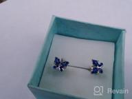 img 1 attached to Stainless Steel Butterfly Stud Earrings for Girls - Hypoallergenic with Zirconia Sparkles - Shop Buyless Fashion review by Kimberly Brown