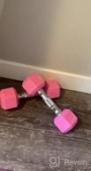 img 1 attached to Enhance Your Workout With Portzon'S Anti-Slip Rubber Dumbbell Set - Choose From 8 Color Options! review by Cesar Hubbard