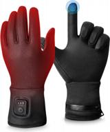 rechargeable heated glove liners for women men - perfect for work, skiing, fishing & hunting! логотип