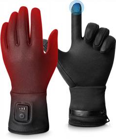 img 4 attached to Rechargeable Heated Glove Liners For Women Men - Perfect For Work, Skiing, Fishing & Hunting!