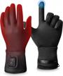 rechargeable heated glove liners for women men - perfect for work, skiing, fishing & hunting! logo