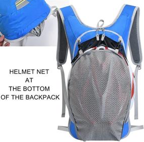 img 2 attached to 🚴 Ultimate 6L Waterproof Cycling Backpack with 2L Water Bladder & Helmet Organizer