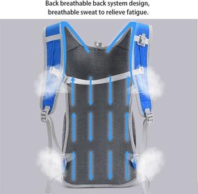 img 1 attached to 🚴 Ultimate 6L Waterproof Cycling Backpack with 2L Water Bladder & Helmet Organizer