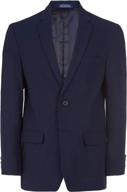 👔 classic black bi stretch blazer jacket for boys - izod boys' clothing for suits & sport coats logo