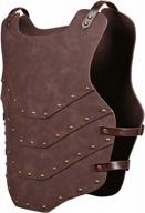 medieval pu leather vest larp armour for viking warrior cosplay halloween party logo
