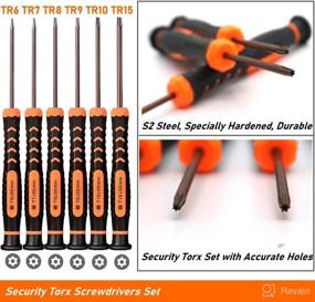 img 2 attached to 🧲 TECKMAN 10-Piece Magnetic Small Torx Security Screwdriver Set - T2-T15 Star Screwdriver Tool Kit for Xbox, PS3, PS4, Knife, Computer & Other Devices