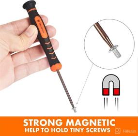 img 1 attached to 🧲 TECKMAN 10-Piece Magnetic Small Torx Security Screwdriver Set - T2-T15 Star Screwdriver Tool Kit for Xbox, PS3, PS4, Knife, Computer & Other Devices