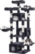 67.7in bewishome multi-level cat tower: luxurious plush perches, tall condo & scratching posts for indoor cats - mmj54h logo