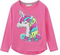 🦄 hh family unicorn shirts girls' clothing - tops, tees & blouses logo