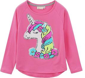 img 4 attached to 🦄 HH Family Unicorn Shirts Girls' Clothing - Tops, Tees & Blouses