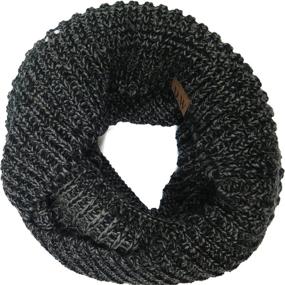 img 2 attached to Infinity Beanie Charcoal Debra Weitzner Women's Accessories ~ Scarves & Wraps