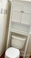 img 1 attached to White Bathroom Space Saver Cabinet Organizer With Adjustable Shelves And Over-The-Toilet Storage, By UTEX review by Zach Clements