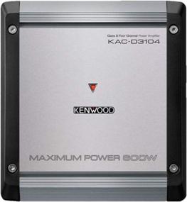 img 1 attached to 🔊 Kenwood KAC-D3104 4-Channel 600W Max Class D Amplifier with Enhanced Bass Boost