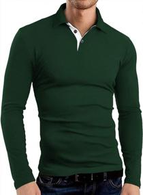 img 3 attached to Upgrade Your Wardrobe With KUYIGO'S Stylish Men'S Polo Shirts - Short & Long Sleeve Options Available!