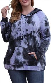 img 4 attached to Trendy And Comfy: Nemidor Women'S Plus Size Tie Dye Hoodie With Drawstring And Pocket - NEM258