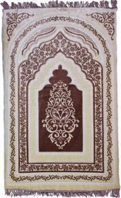 img 4 attached to Modefa Orthopedic Prayer Rug Padded Foam Cushion Janamaz Sajjada One Inch Thick Soft Velvet Islamic Namaz Sajadah Carpet (Pink)