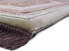 img 2 attached to Modefa Orthopedic Prayer Rug Padded Foam Cushion Janamaz Sajjada One Inch Thick Soft Velvet Islamic Namaz Sajadah Carpet (Pink)