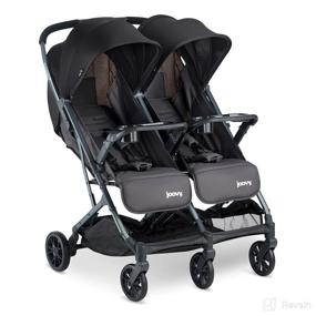 img 4 attached to 🚼 Joovy Kooper X2 Double Stroller, Lightweight Travel Stroller with Tray, Compact Fold - Forged Iron