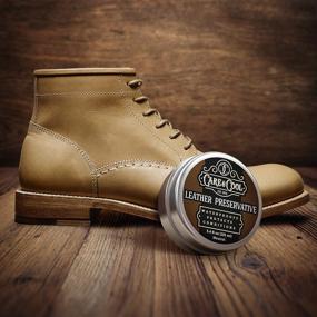 img 1 attached to 👞 Care & Cool Leather Conditioner & Protector, 3.4 oz - Best Waterproofing Restorer for Shoes, Seats, Upholstery & More. Preserve & Enhance Durability of Your Leather Products.