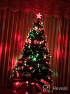 img 1 attached to Goplus 6FT Fiber Optic Pre-Lit Christmas Tree With 8 Flash Modes, Multicolored LED Lights, Metal Stand, And Artificial Design For Festive Holiday Decor review by Heidi Ramirez