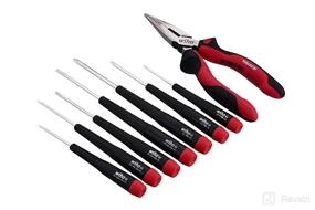 img 2 attached to Wiha 26190 Screwdriver Set Bonus Pack with Long Nose Pliers - Professional 8 Piece Tool Kit