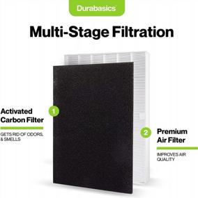 img 2 attached to Durabasics Replacement Air Filter And 4 Activated Carbon Pre-Filters For Winix C545 - Compatible With Winix C545 And S Filters - Improve Indoor Air Quality