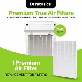 img 3 attached to Durabasics Replacement Air Filter And 4 Activated Carbon Pre-Filters For Winix C545 - Compatible With Winix C545 And S Filters - Improve Indoor Air Quality