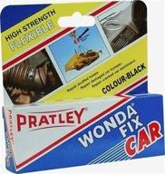 🛠️ pratley leather repair - black 2 part epoxy adhesive kit for couches, shoe soles, boot heels, plastic, car dashboard, and bumpers logo