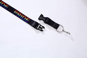 img 2 attached to Rainbow Pride Lanyard: ID Badge Holder, Key Chain, And Cell Phone Holder For LGBTQ+ Pride Parades And Events