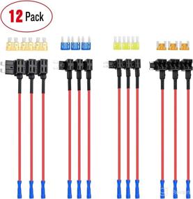 img 4 attached to 🚗 Nilight 12-Pack 12V Car Add-a-Circuit Fuse Tap Set with Standard Mini, Micro2, and Low Profile Fuse Taps- Fits ATO, ATC, ATM, APM Fuse Holder for Cars, Trucks, Boats