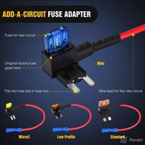 img 3 attached to 🚗 Nilight 12-Pack 12V Car Add-a-Circuit Fuse Tap Set with Standard Mini, Micro2, and Low Profile Fuse Taps- Fits ATO, ATC, ATM, APM Fuse Holder for Cars, Trucks, Boats