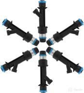 🚀 enhance chevrolet performance with 6pcs brand new fuel injector 4 holes disc by uxcell 25313185 логотип