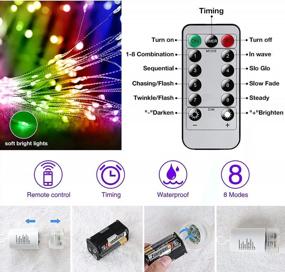 img 1 attached to Sparkle Up Your Décor This Christmas With Waterproof Fairy Lights - 225 LED Battery Operated DIY Wire Lights With 8 Modes And Remote Control