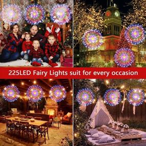 img 2 attached to Sparkle Up Your Décor This Christmas With Waterproof Fairy Lights - 225 LED Battery Operated DIY Wire Lights With 8 Modes And Remote Control