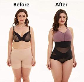 img 1 attached to Get A Slimmer Figure With MOVWIN Women'S Tummy Control Shapewear – Body Shaper Spanks