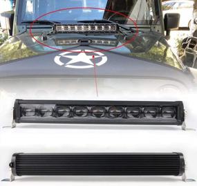img 4 attached to Upgrade Your Off-Road Experience With HOZAN'S 90W 6D LED Bull Bar Light For SUVs, ATVs, Trucks, And Boats!