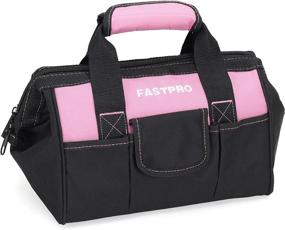 img 4 attached to Organize Your Tools In Style With FASTPRO'S Durable Pink Tool Bag: Zip-Top, Wide Mouth, And 600D Polyester Fabric For Quality Endurance