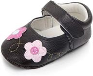 🌺 adorable floral infant toddler walkers: stylish girls' shoes and flats for all ages логотип